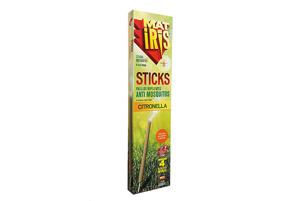 Matiris Stick Palillos Repelentes de Mosquito Cintronella x 4