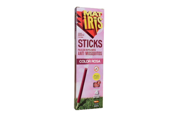Matiris Stick Palillos Repelentes de Mosquito Rosas x 4